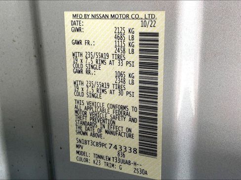 Used 2023 Nissan Rogue SL w/ SL Premium Package image 14