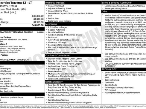New 2027 Chevrolet Traverse LT FWD image 27