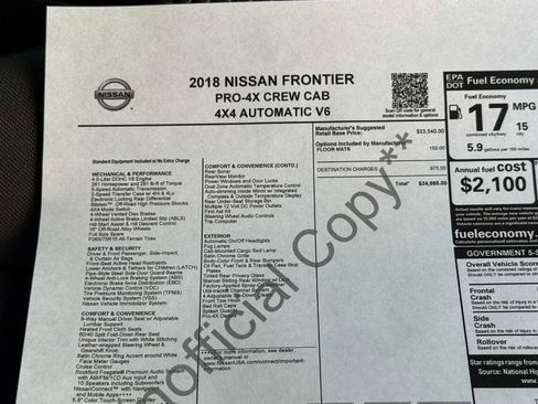 Used 2018 Nissan Frontier PRO-4X image 40