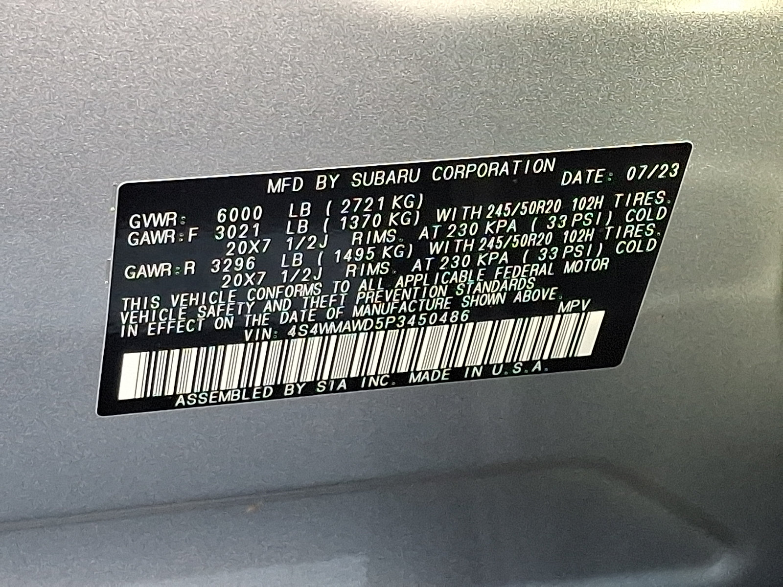 Certified 2023 Subaru Ascent Touring AWD/4WD image 29