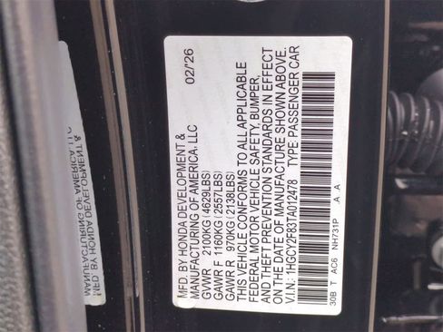 New 2026 Honda Accord Touring image 36