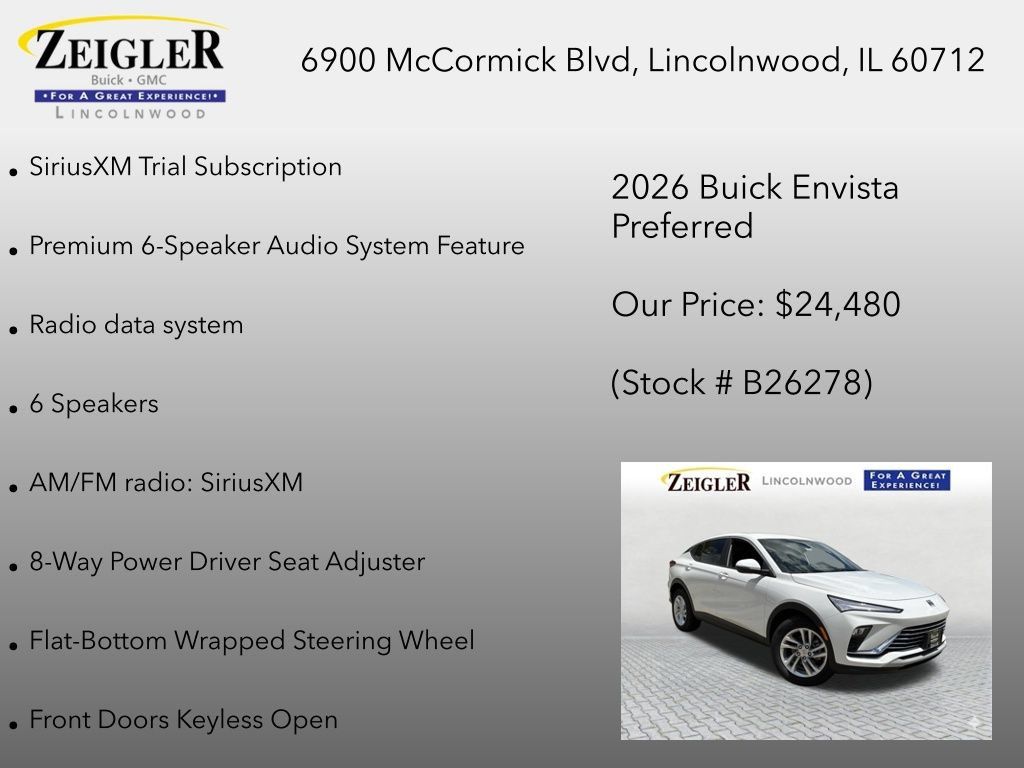 New 2026 Buick Envista Preferred w/ Convenience I Package FWD image 12