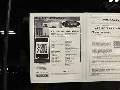Used 2023 Toyota Highlander Limited AWD/4WD image 13