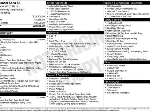 New 2026 Hyundai Kona SE image 12