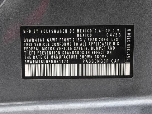 Certified 2023 Volkswagen Jetta SE FWD image 36