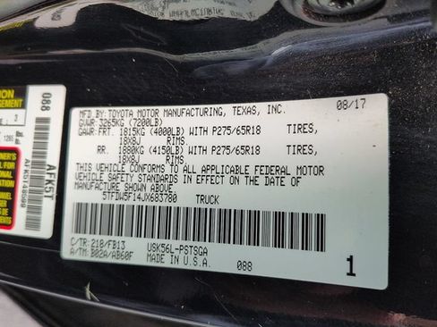 Used 2018 Toyota Tundra SR5 w/ TRD Off Road Package AWD/4WD image 15