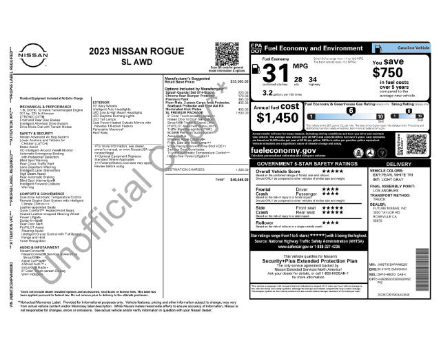 Certified 2023 Nissan Rogue SL w/ SL Premium Package AWD/4WD image 34