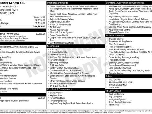 Certified 2023 Hyundai Sonata SEL w/ Convenience Package FWD image 27