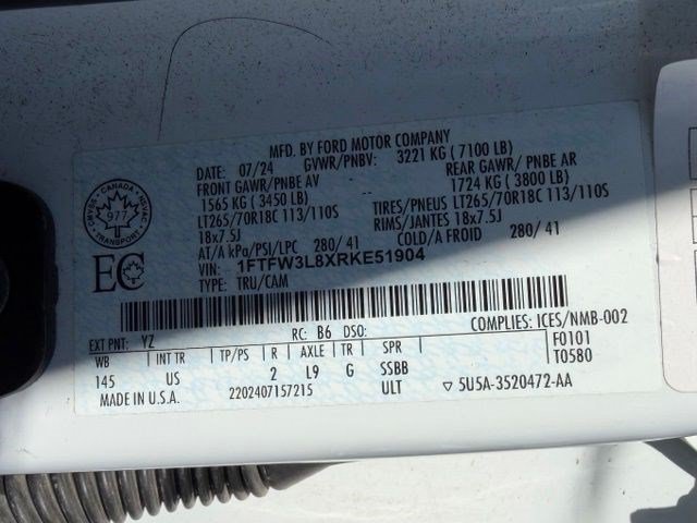 Used 2024 Ford F150 XLT w/ Equipment Group 302A MID AWD/4WD image 17