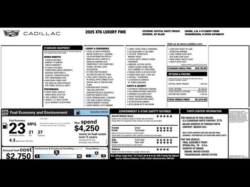 Used 2025 Cadillac XT6 Luxury FWD image 3