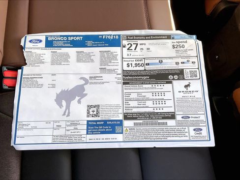 New 2025 Ford Bronco Sport Outer Banks AWD/4WD image 20