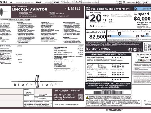 New 2026 Lincoln Aviator Black Label AWD/4WD image 14
