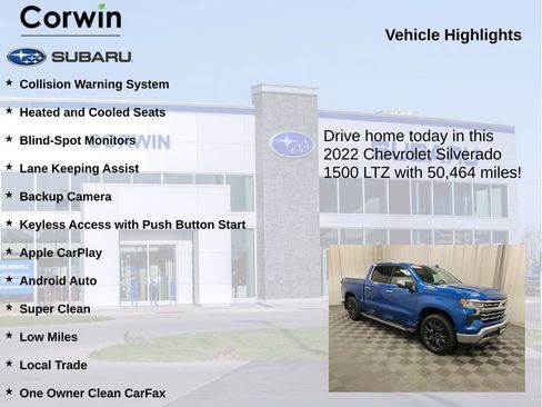 Used 2022 Chevrolet Silverado 1500 LTZ AWD/4WD image 6