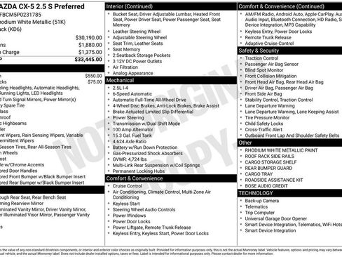 Used 2023 MAZDA CX-5 AWD 2.5 S w/ Preferred Package image 37