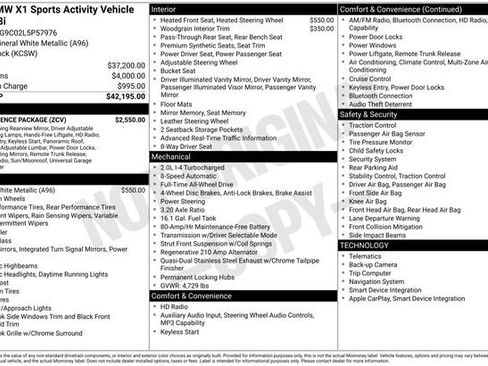 Used 2020 BMW X1 xDrive28i w/ Convenience Package image 44