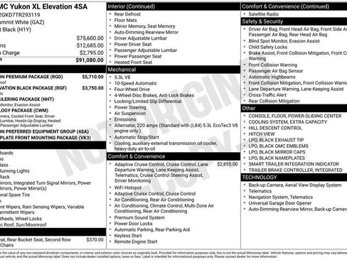 New 2026 GMC Yukon XL Elevation w/ Elevation Premium Package AWD/4WD image 41