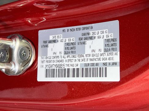 Used 2021 MAZDA MX-5 Miata RF Grand Touring RWD image 29