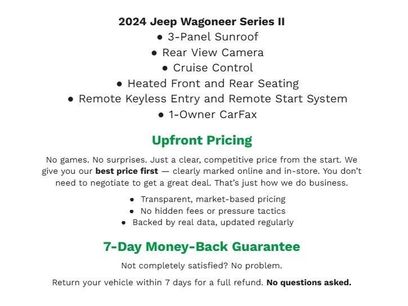 Used 2024 Jeep Wagoneer Series II w/ Convenience Group I