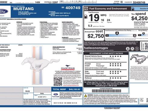 Used 2025 Ford Mustang GT RWD image 21