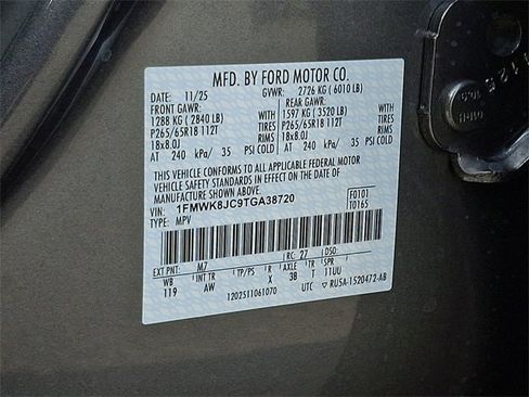 New 2026 Ford Explorer Tremor w/ Tremor Ultimate Package image 17