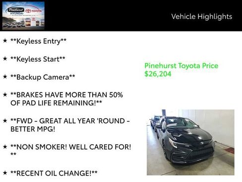 Used 2025 Toyota Corolla FX w/ Convenience Package FWD image 14