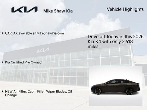 Certified 2026 Kia K4 GT-Line FWD image 9