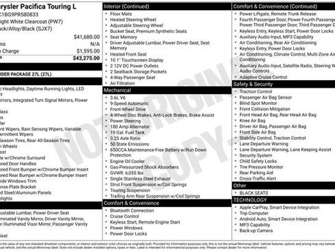 Used 2023 Chrysler Pacifica Touring-L image 1
