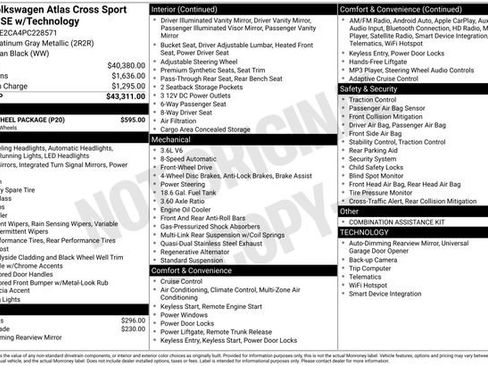 Used 2023 Volkswagen Atlas Cross Sport SE w/ Black Wheel Package image 4