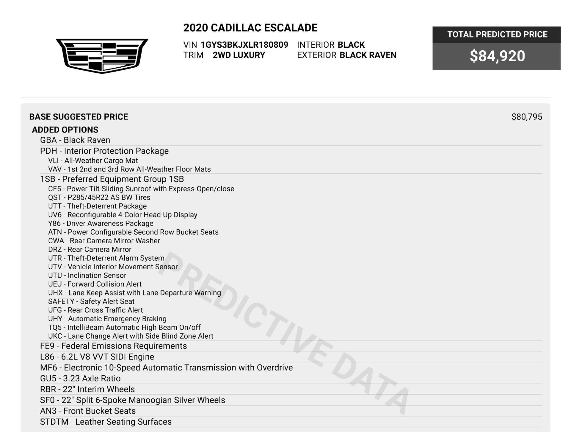 Used 2020 Cadillac Escalade Luxury RWD image 73