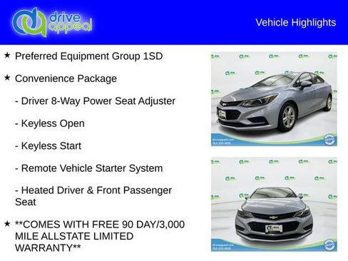 Used 2017 Chevrolet Cruze LT w/ Convenience Package FWD image 12