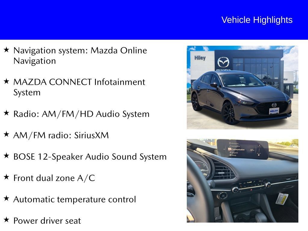 New 2026 MAZDA MAZDA3 2.5 Turbo Sedan w/Premium Plus AWD/4WD image 9