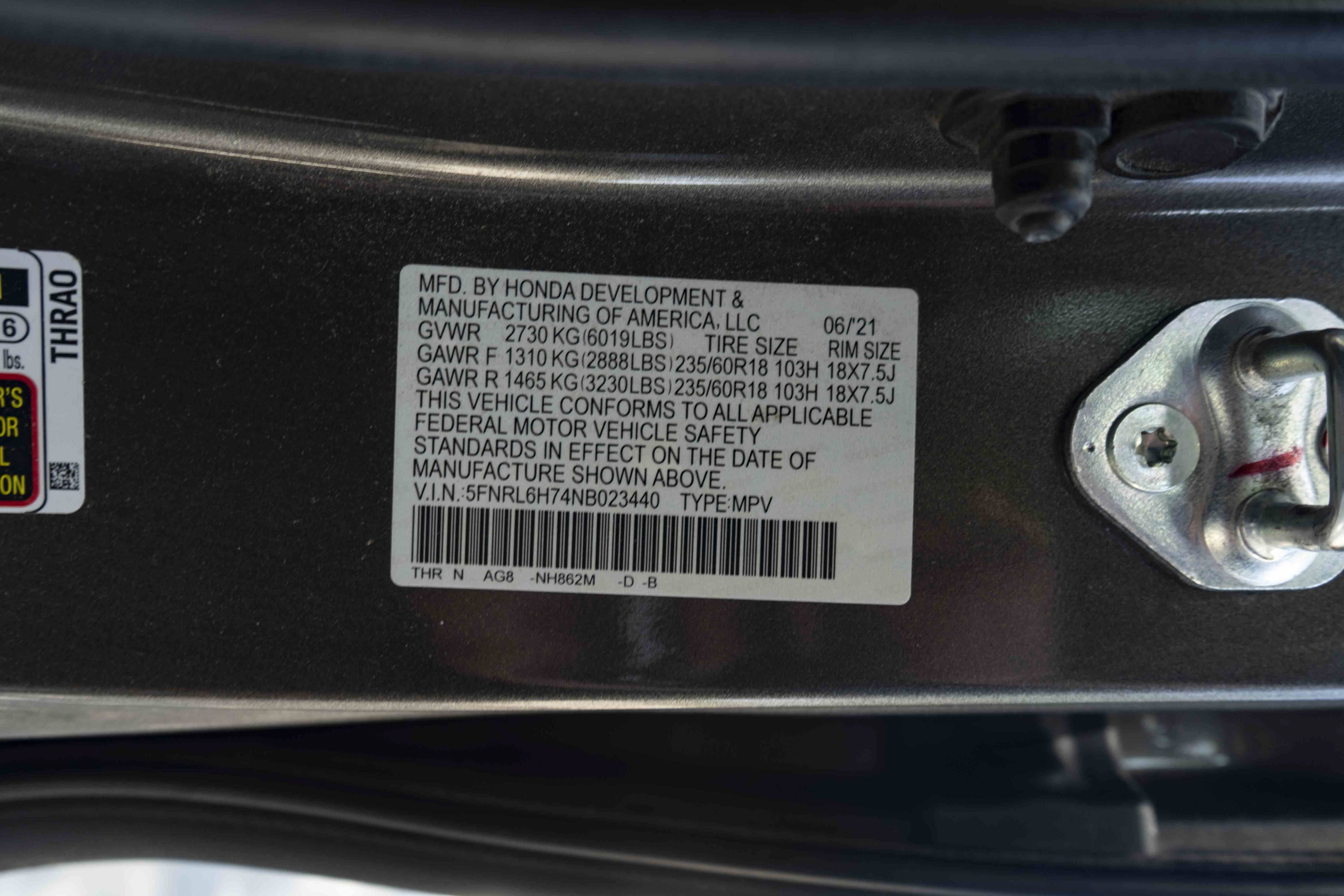 Certified 2022 Honda Odyssey EX-L image 47