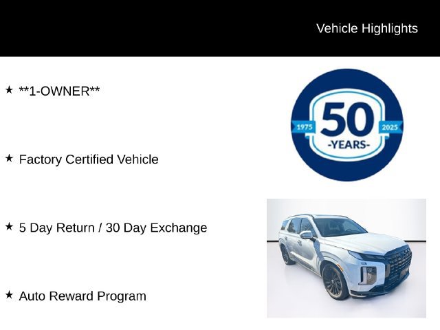 Certified 2025 Hyundai Palisade Calligraphy AWD/4WD image 6