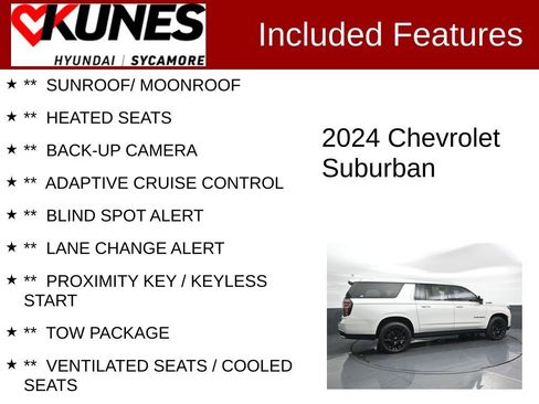 Used 2024 Chevrolet Suburban High Country w/ Advanced Technology Package image 2