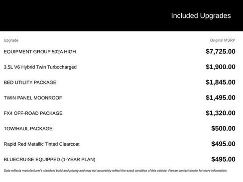 New 2025 Ford F150 Lariat w/ Equipment Group 502A High image 16
