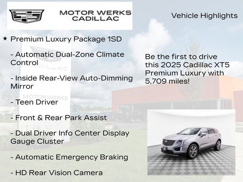 New 2025 Cadillac XT5 Premium Luxury image 6