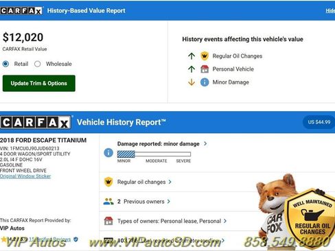 Used 2018 Ford Escape Titanium image 9