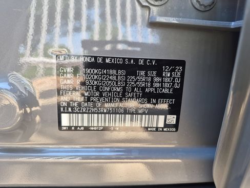 Certified 2024 Honda HR-V Sport image 34