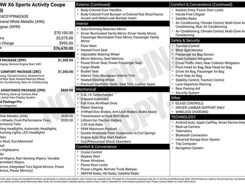 Used 2023 BMW X6 xDrive40i w/ Climate Comfort Package image 12