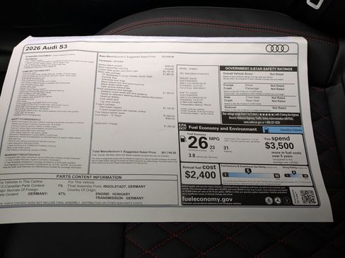 New 2026 Audi S3 Premium image 18