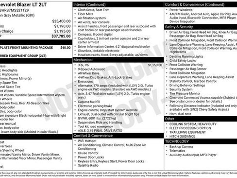 Used 2021 Chevrolet Blazer LT image 31