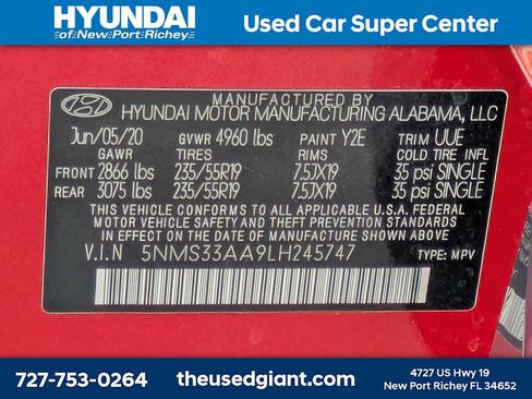 Used 2020 Hyundai Santa Fe SEL FWD image 41