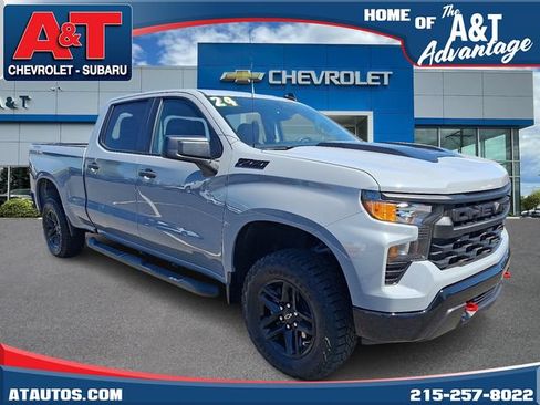 Certified 2024 Chevrolet Silverado 1500 Custom Trail Boss w/ LPO, Dark Essentials Package AWD/4WD image 1