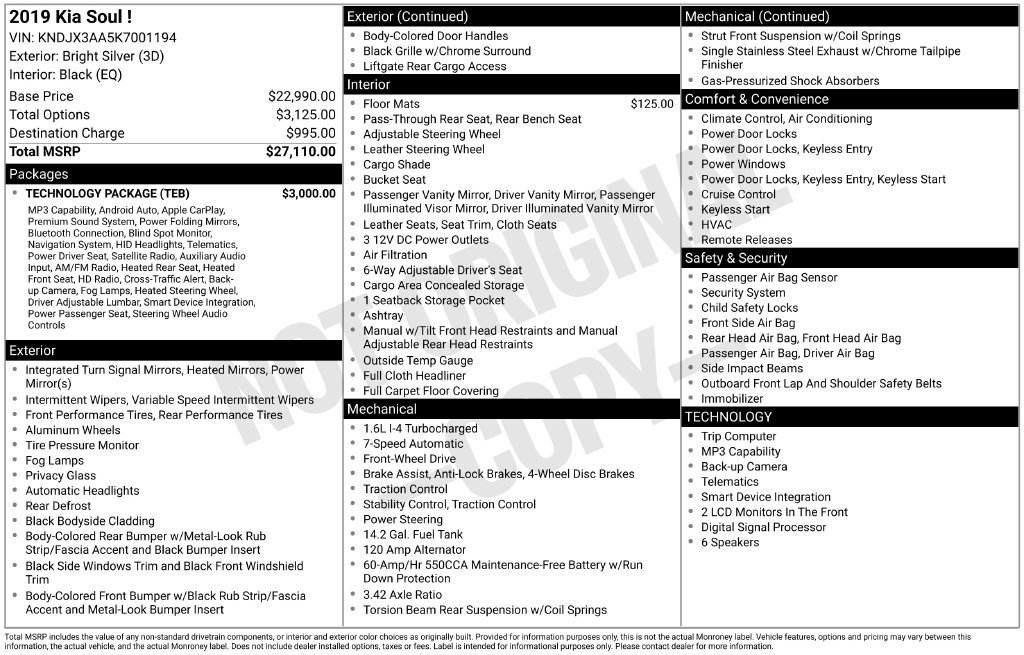 Used 2019 Kia Soul ! w/ Technology Package FWD image 10