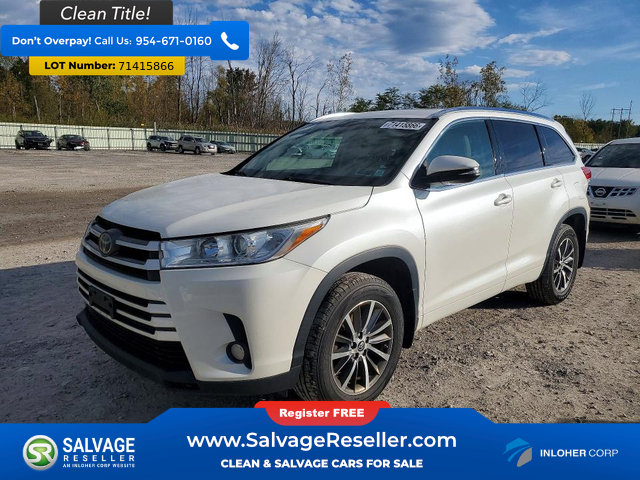 Used 2017 Toyota Highlander XLE AWD/4WD image 1