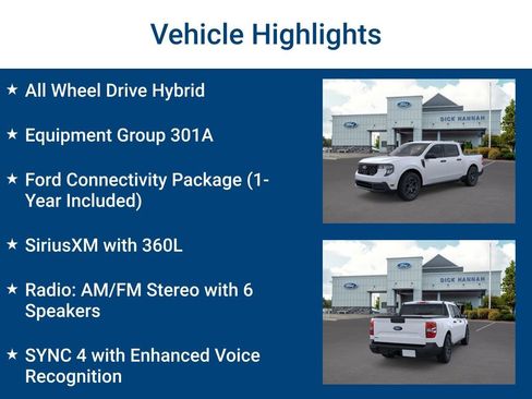 New 2026 Ford Maverick XLT w/ Equipment Group 301A image 3