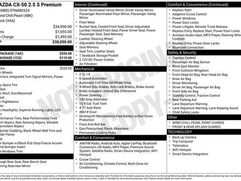 New 2026 MAZDA CX-50 AWD 2.5 S w/ Accent Package image 9