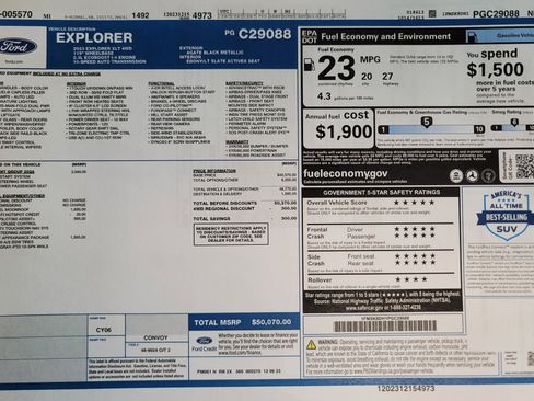 Used 2023 Ford Explorer XLT w/ Equipment Group 202A image 2