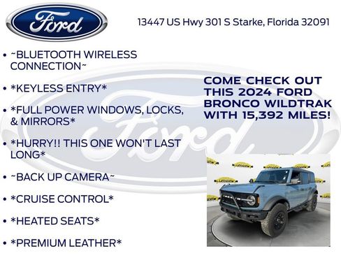 Certified 2024 Ford Bronco Wildtrak AWD/4WD image 12