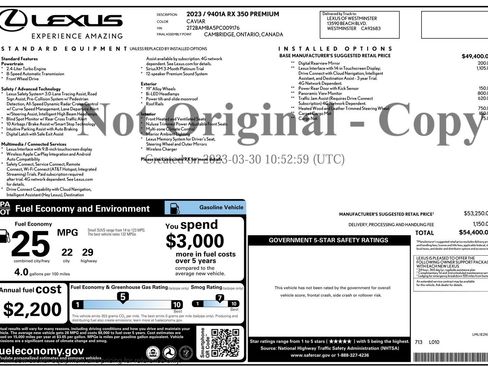 Used 2023 Lexus RX 350 Premium image 2